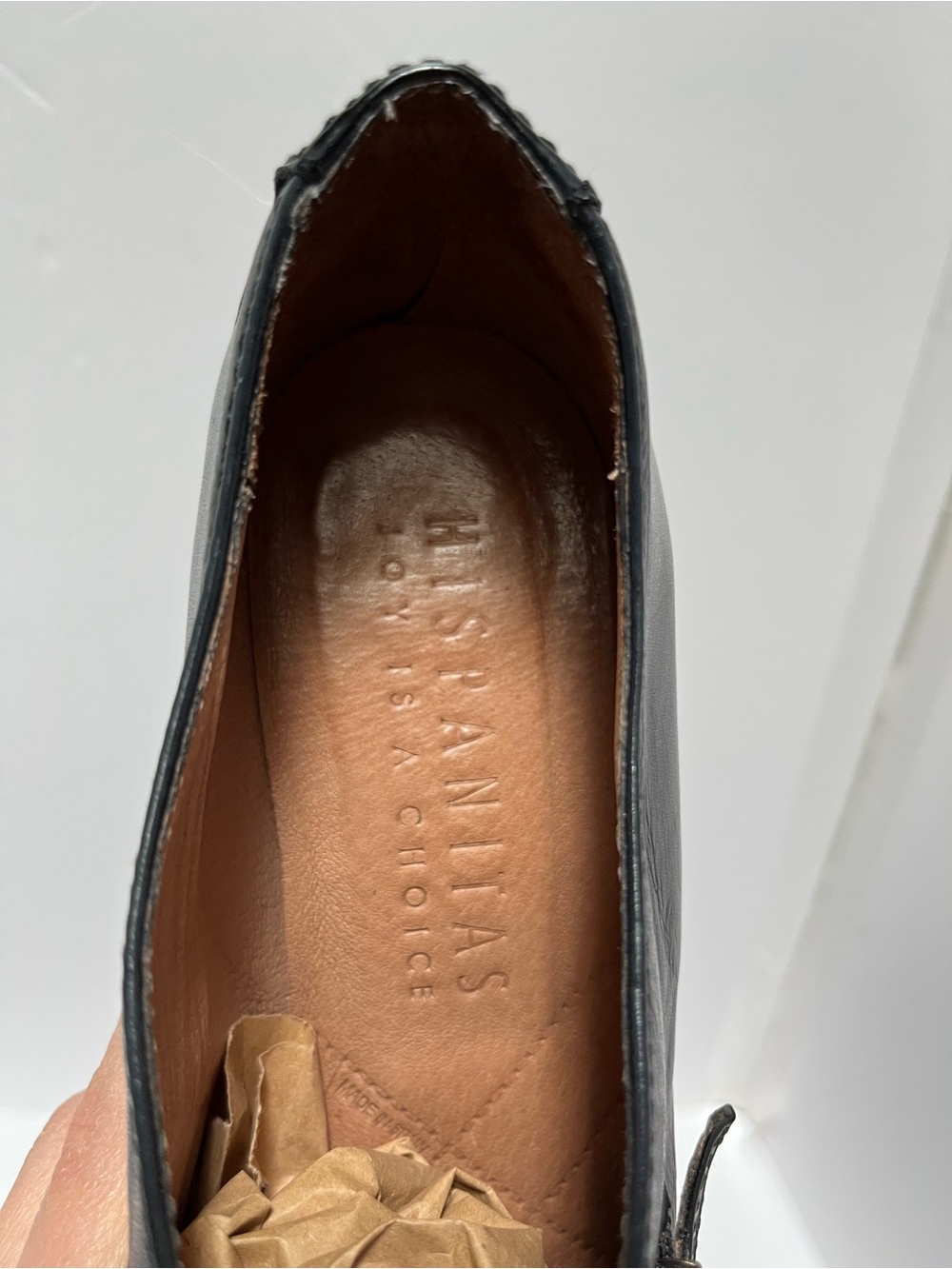Hispanitas Joy Is a Choice Black Block Heel Point Toe Shoes, Size US8.5/EU39 - Picture 8 of 13